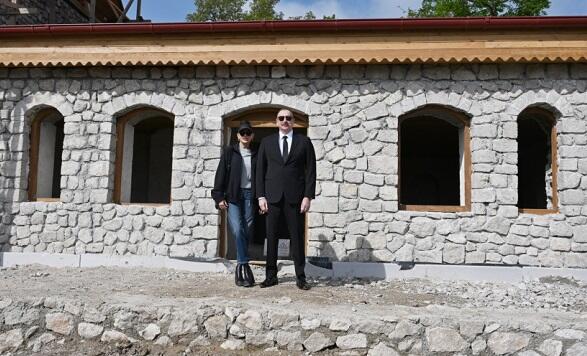 Prezident və xanımı Şuşada...